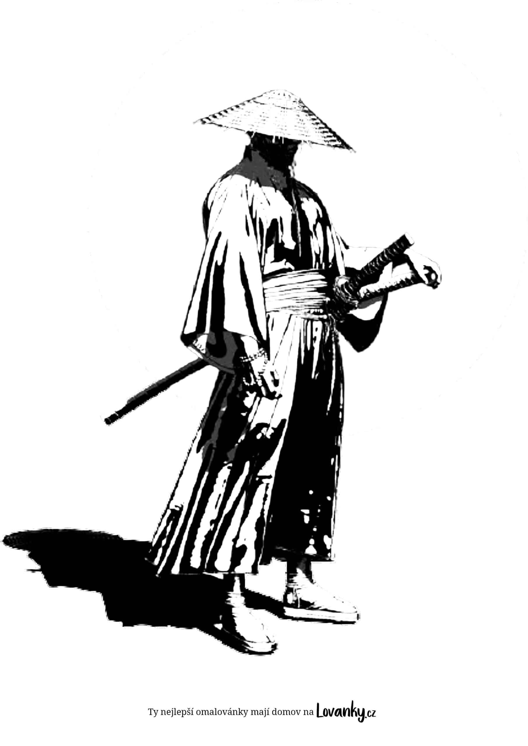 Samurai omalovánky