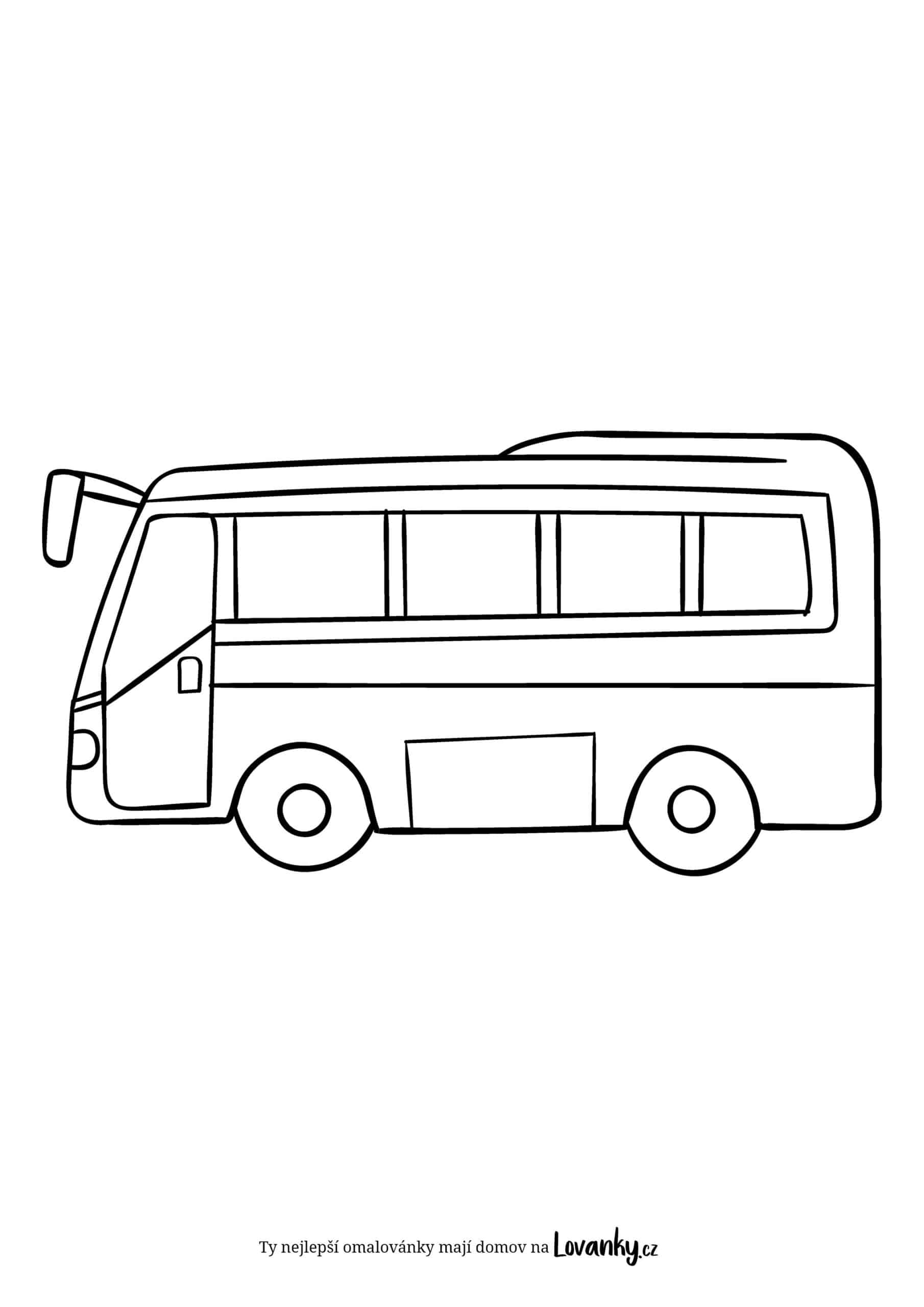 Autobus pro děti omalovánky