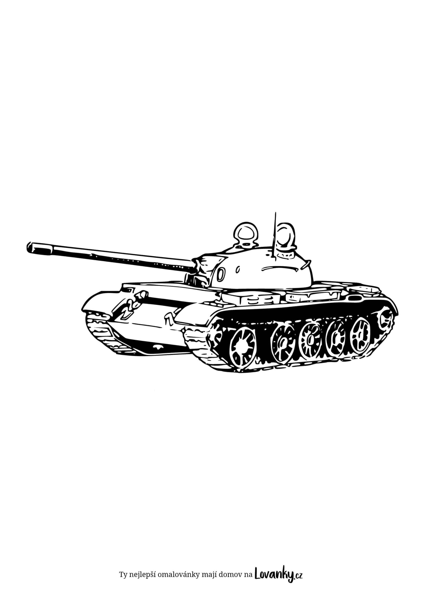 Bojový tank omalovánky