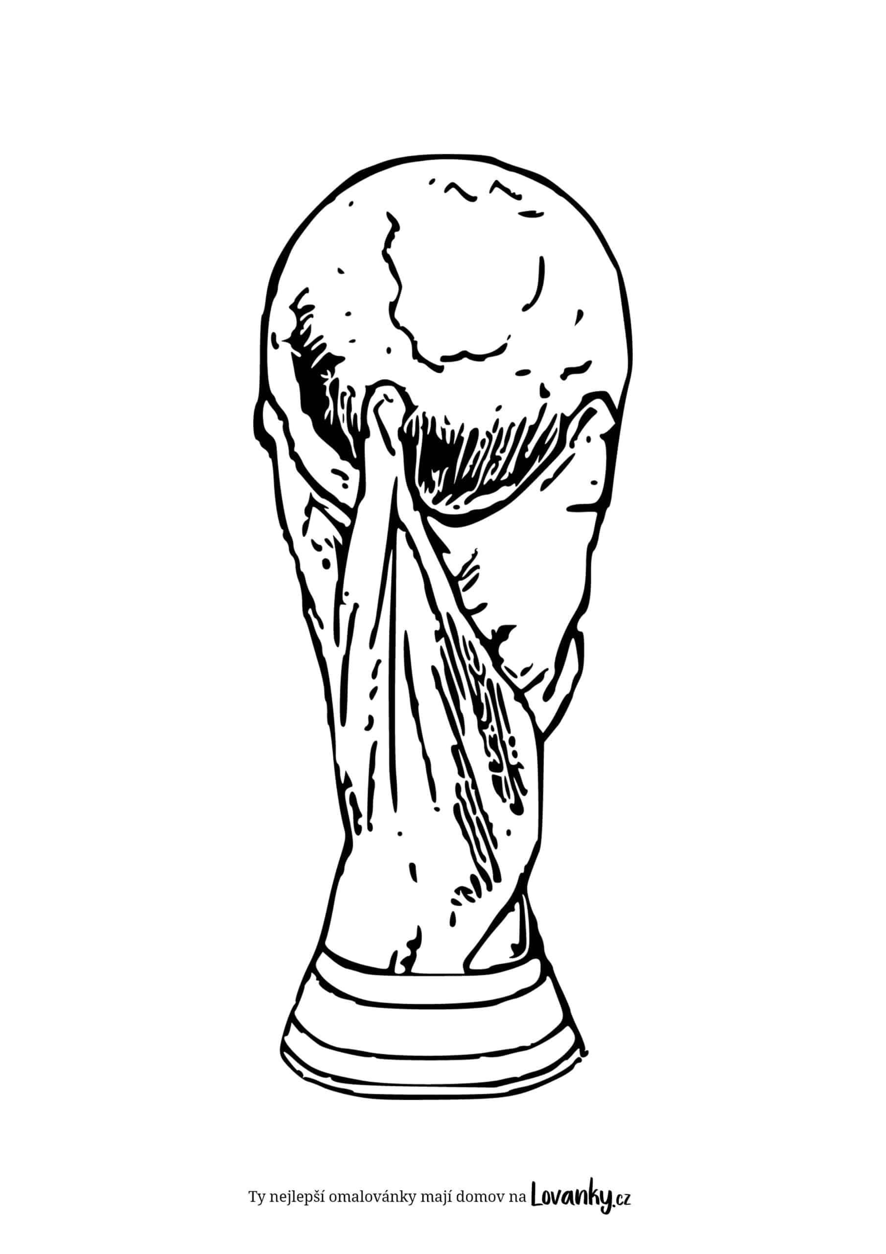 Fotbalový pohár omalovánky