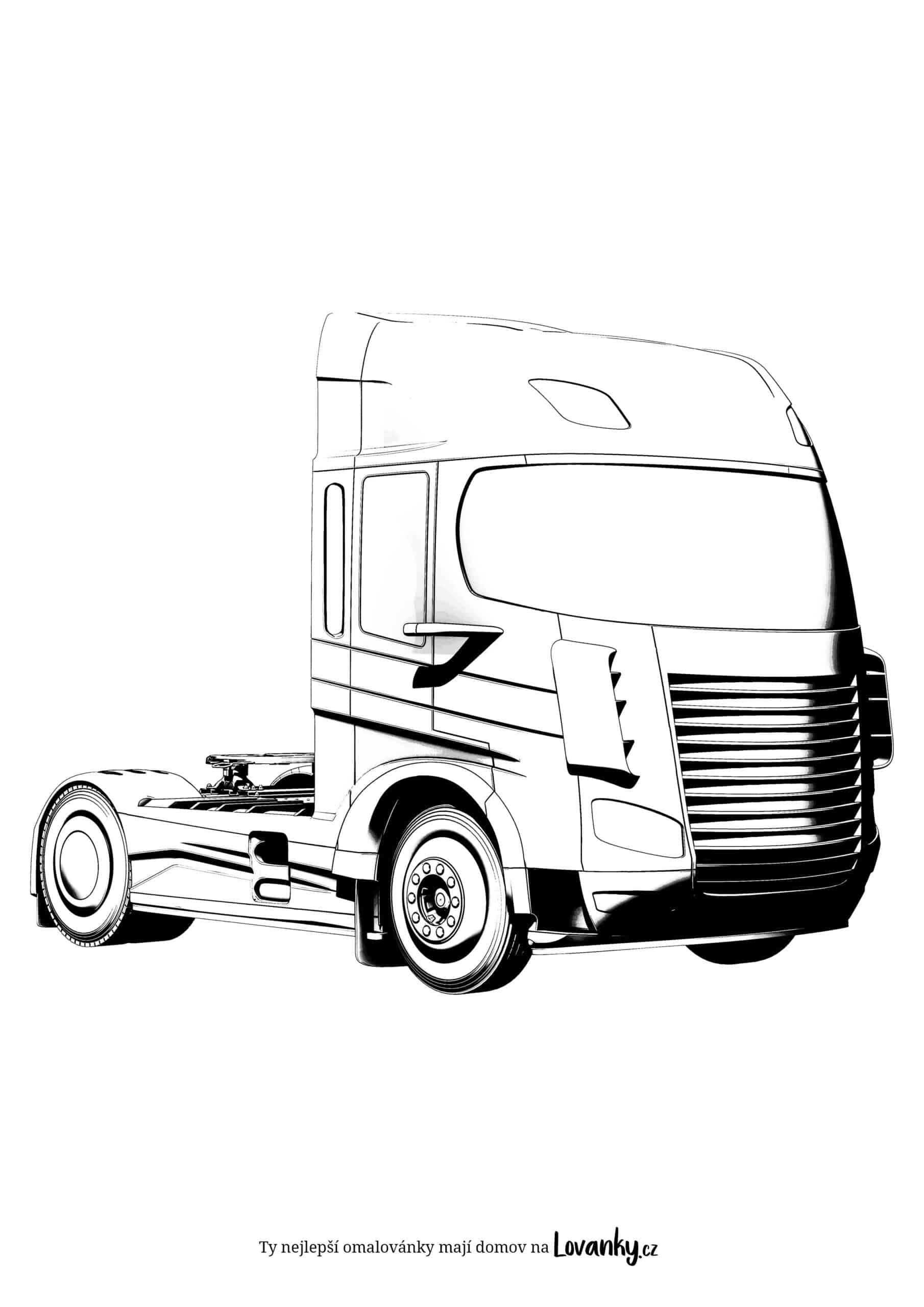 Kamion omalovánky