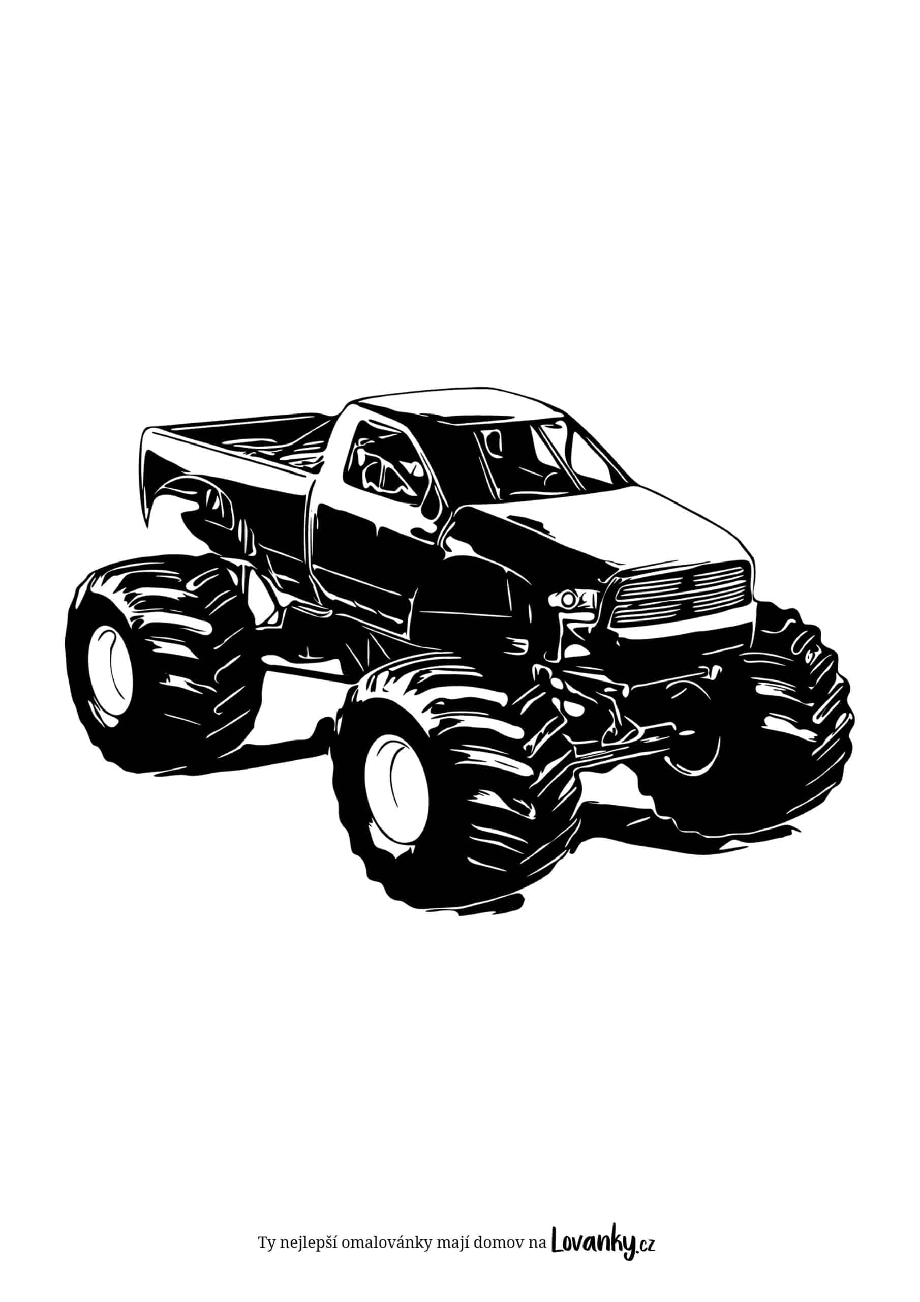 Monster truck omalovánky