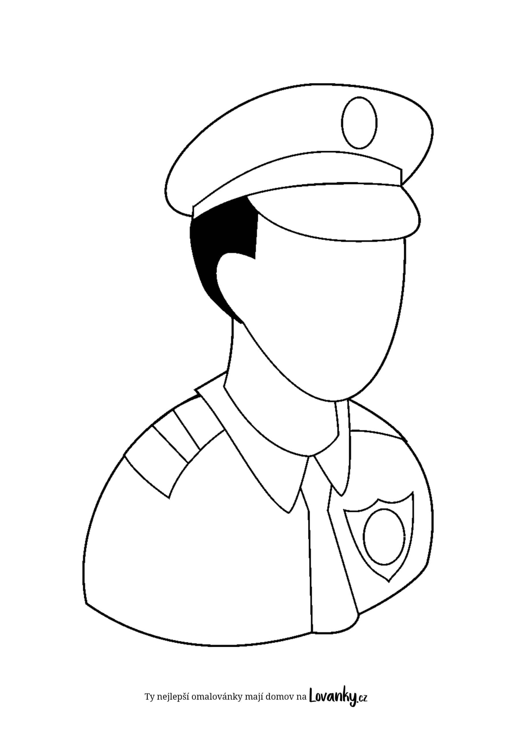 Policajt omalovánky