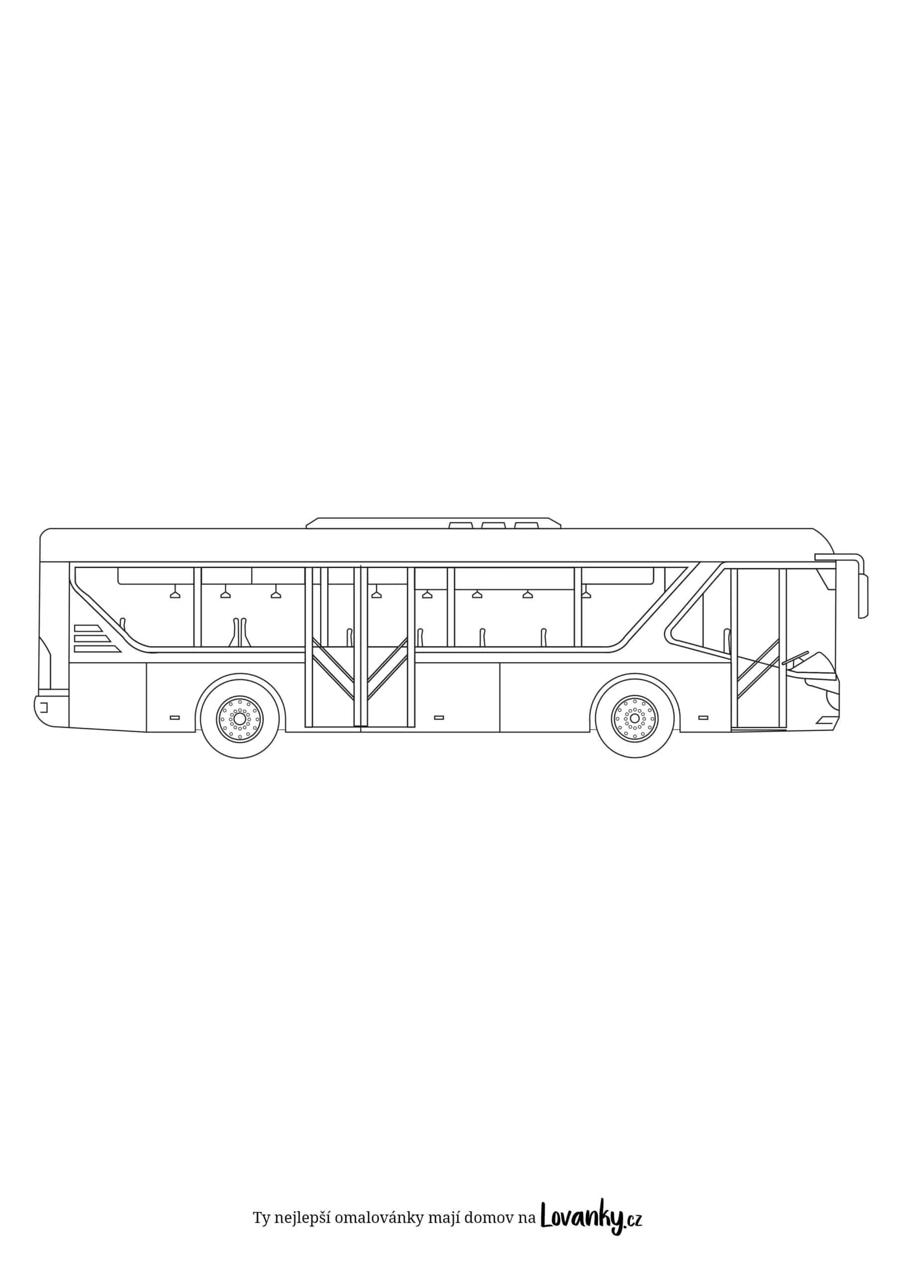 Příměstský autobus omalovánky